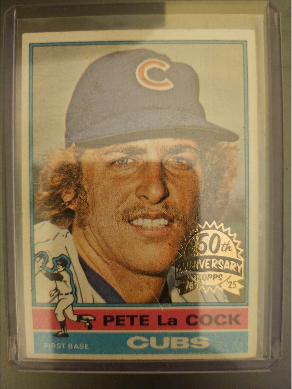 Pete LaCock #101 - 2025 Topps Heritage 50th Anniversary Buybacks RARE mint